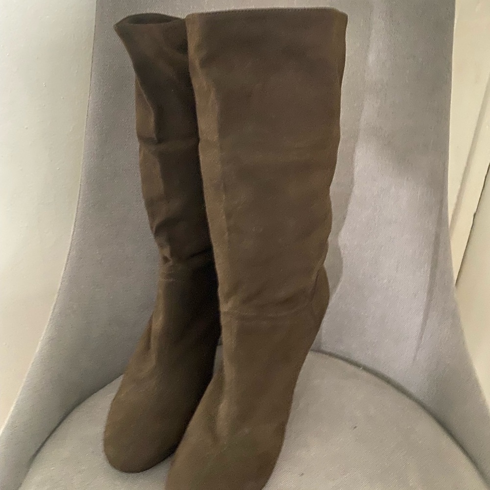 Stella McCartney Vegan Suede Mid-Calf Boots